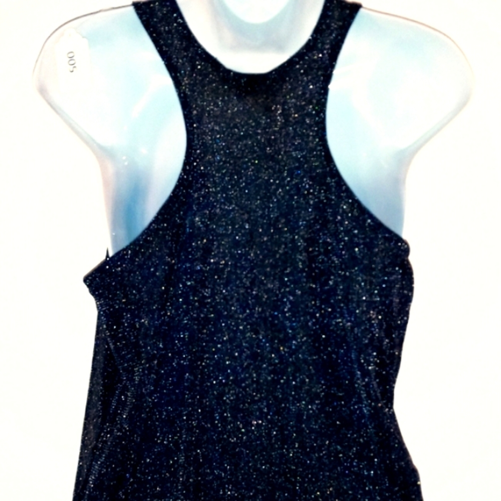 L - CHARLOTTE RUSSE – BLOUSE - BLK/SLVR - Picture 5 of 6